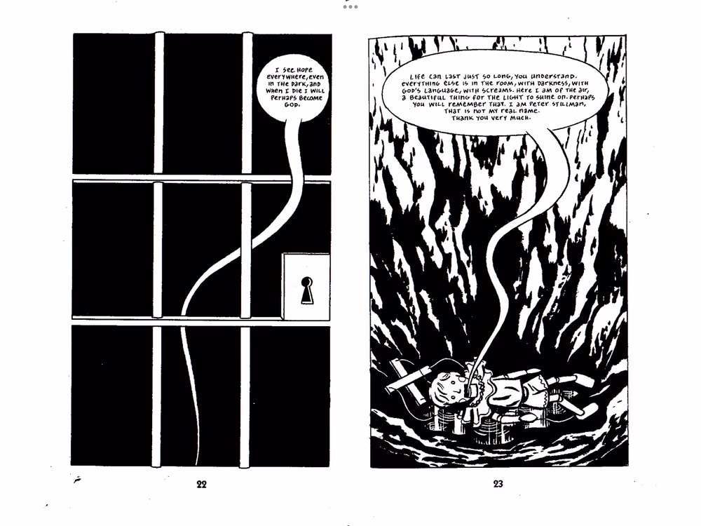 Graphic novel adaptation of City of Glass: Stillman Jr. recounts his imprisonment