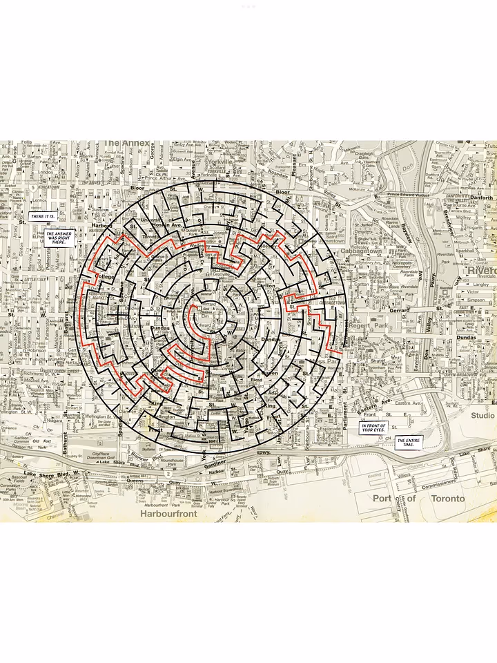 Mazebook: maze-like city panels